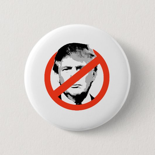 Anti-Trump Ronde Button 5,7 Cm (Voorkant)