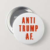Anti Trump Ronde Button 7,6 Cm (Voorkant /achterkant)