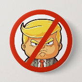 Anti-Trump Ronde Button 7,6 Cm (Voorkant)