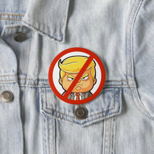 Anti-Trump Ronde Button 7,6 Cm