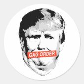 Anti-Trump Ronde Sticker (Voorkant)