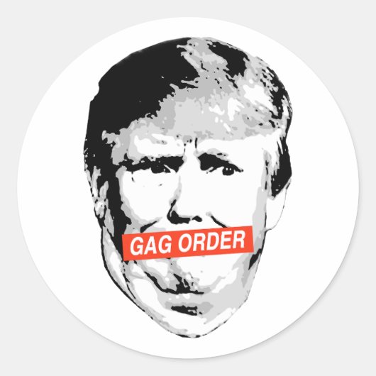 Anti-Trump Ronde Sticker (Voorkant)