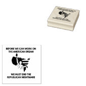 Anti Trump Rubber Stamp Rubberstempel (Gestempeld)