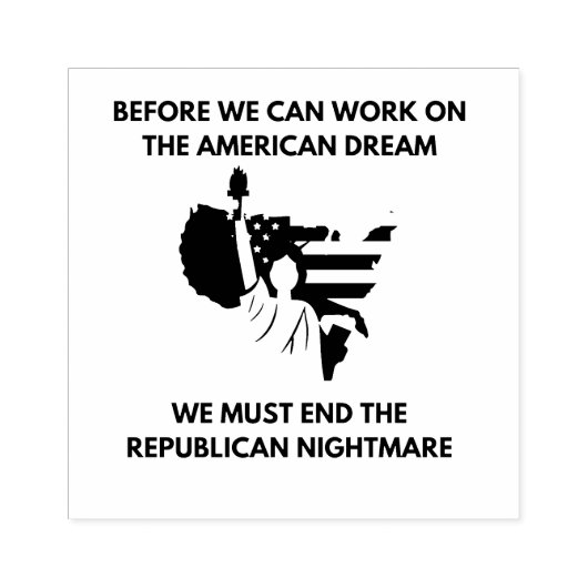 Anti Trump Rubber Stamp Rubberstempel (Afrduk)