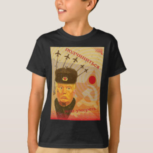 Anti-Trump Rusland Propaganda Poster verzet zich t T-shirt