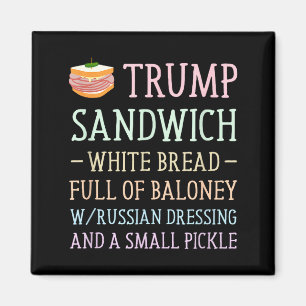 Anti-trump sandwich bord grappig Anti-trump sandwi Magneet