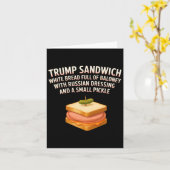 Anti Trump Sandwich Teken Funny Donald Kaart (Gele Bloem)