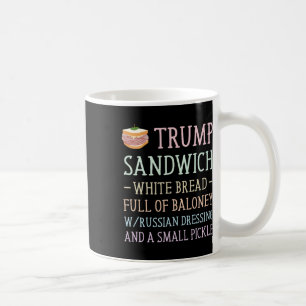 Anti Trump Sandwich teken grappig Koffiemok
