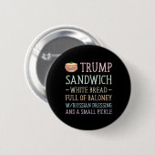 Anti Trump Sandwich teken grappig Ronde Button 5,7 Cm (Voorkant /achterkant)