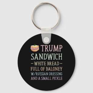 Anti Trump Sandwich teken grappig Sleutelhanger