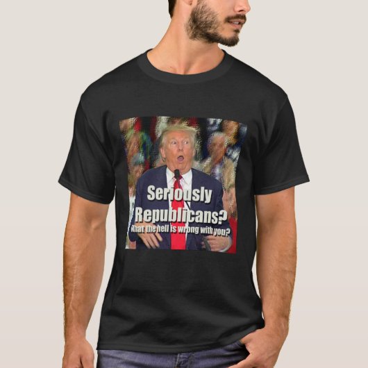 Anti-Trump Serieuze Republikeinen T-shirt (Voorkant)