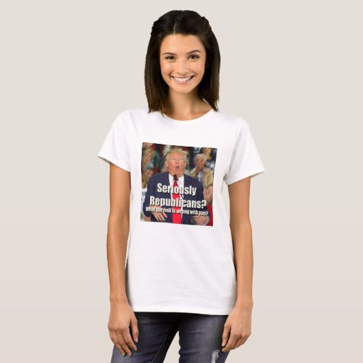 Anti-Trump Seriously Republicans T-shirt (Voorkant volledig)
