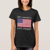 Anti-Trump Shirt - Amerikaanse vlag verzet zich (Voorkant)