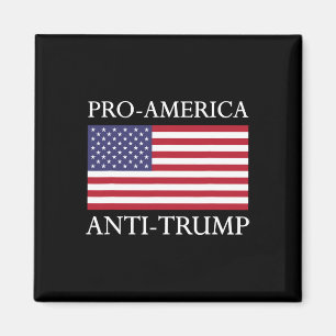 Anti-Trump Shirt - Amerikaanse vlag verzet zich Magneet