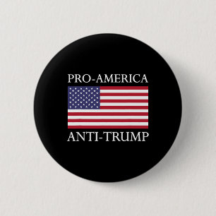 Anti-Trump Shirt - Amerikaanse vlag verzet zich Ronde Button 5,7 Cm