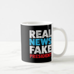 Anti Trump Shirt Echt nieuws Fake President Shirt  Koffiemok