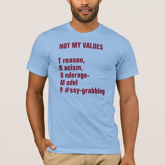 Anti-Trump-shirt T-shirt (Voorkant)