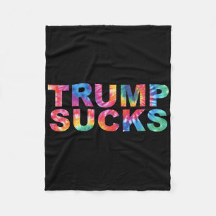 Anti Trump-Shirten Fleece Deken