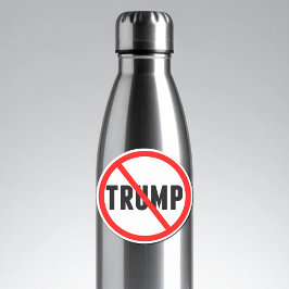 Anti-Trump Simple Red Circle X Politiek Sticker
