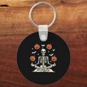 Anti Trump Skeleton Halloween Long Sleeve  Sleutelhanger (Voorkant)