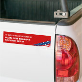 Anti-Trump sociale zekerheid pensioenleeftijd Bumpersticker (Op Truck)