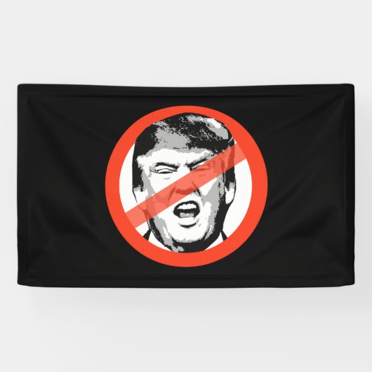 Anti-Trump Spandoek (Horizontaal)