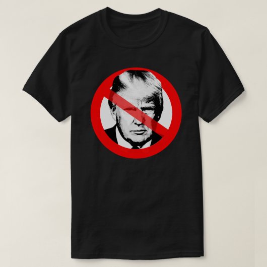 Anti Trump stak zijn gezicht uit T-shirt (Design voorkant)