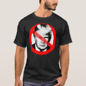 Anti Trump stak zijn gezicht uit T-shirt (Voorkant)