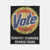 Anti-Trump Stem Wasmiddel Fun  Fleece Deken (Voorkant)