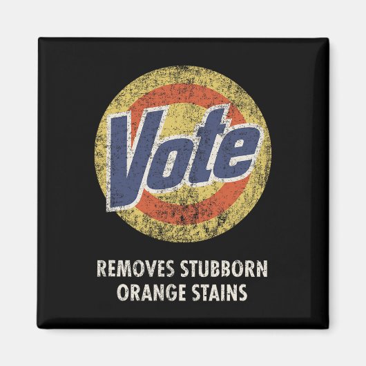 Anti-Trump Stem Wasmiddel Fun  Magneet (Voorkant)