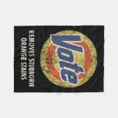 Anti-Trump Stem Wasmiddel Grappig  Fleece Deken (Voorkant (Horizontaal))