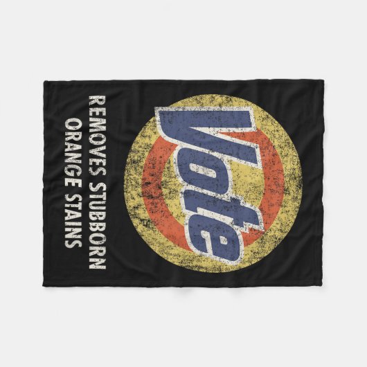 Anti-Trump Stem Wasmiddel Grappig Fleece Deken (Voorkant (Horizontaal))