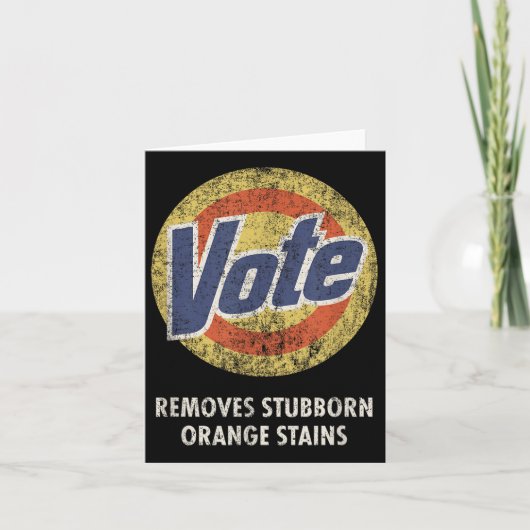 Anti-Trump Stem Wasmiddel Grappig  Kaart (Voorkant)