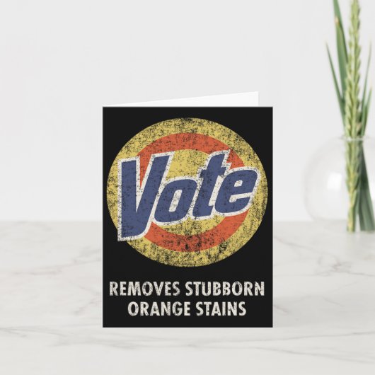 Anti-Trump Stem Wasmiddel Grappig  Kaart (Voorkant)