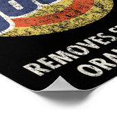 Anti-Trump Stem Wasmiddel Grappig Poster (Hoek)