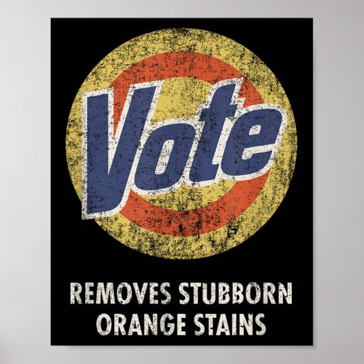 Anti-Trump Stem Wasmiddel Grappig Poster (Voorkant)