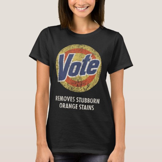 Anti-Trump Stem Wasmiddel Grappig  T-shirt (Voorkant)