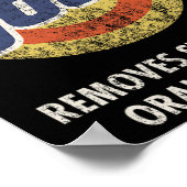 Anti-Trump Stemmen Detergent Fun  Poster (Hoek)