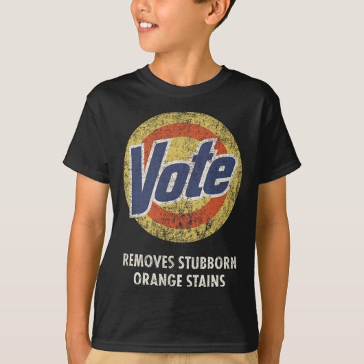 Anti-Trump Stemmen Detergent Fun T-shirt (Voorkant)