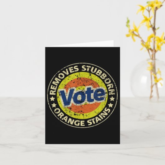 Anti-Trump Stemwasmiddel Grappige geschenken Kaart (Gele Bloem)