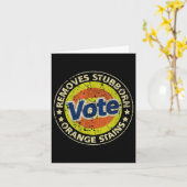 Anti-Trump Stemwasmiddel Grappige geschenken Kaart (Gele Bloem)