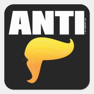 Anti Trump-Sticker Vierkante Sticker