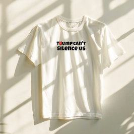 Anti Trump studentenprotest slogan rood elegant T-shirt