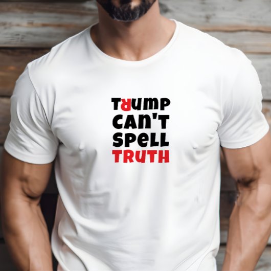 Anti-Trump studentenprotest slogan rood wit T-shirt
