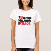Anti-Trump studentenprotest slogan rood zwart T-shirt (Voorkant)