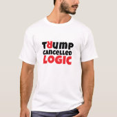 Anti-Trump studentenprotest slogan rood zwart T-shirt (Voorkant)