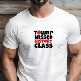 Anti-Trump studentenprotest slogan rood zwart T-shirt