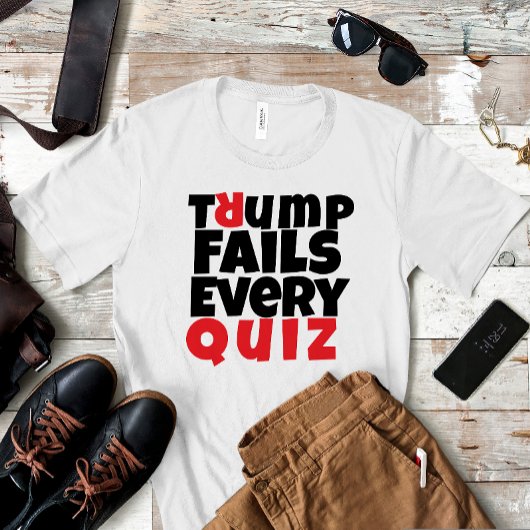 Anti-Trump studentenprotest slogan rood zwart T-shirt