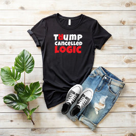 Anti-Trump studentenprotest slogan rood zwart T-shirt