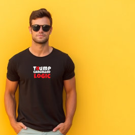Anti-Trump studentenprotest slogan rood zwart T-shirt
